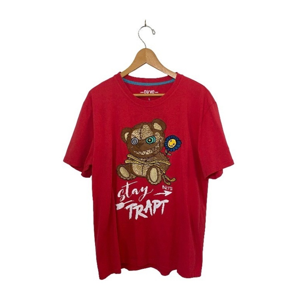 BKYS "Stay Trapt" Red Graphic Tee - Size L